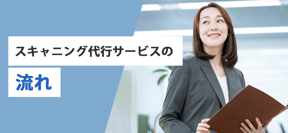 スキャニング代行サービスの流れの見出し画像